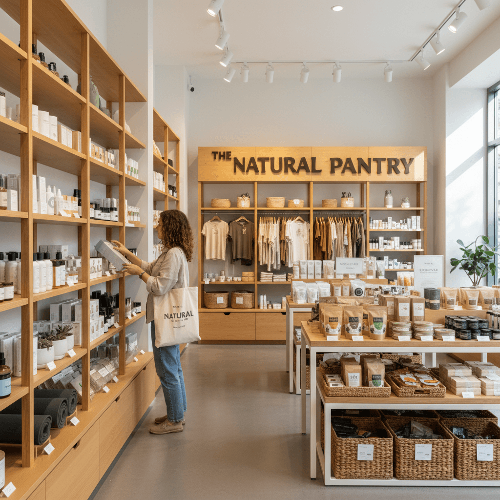 Customer browsing Anders Store product selection