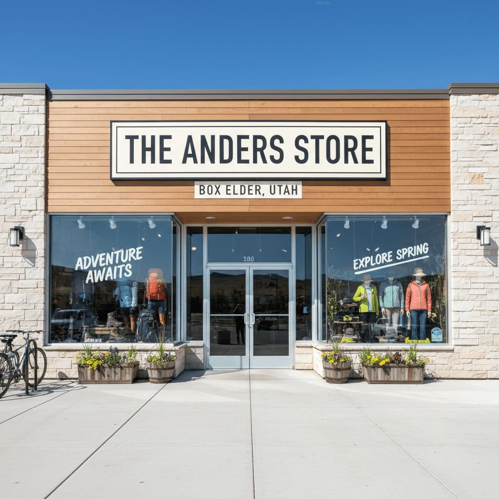 Anders Store storefront exterior in Box Elder County